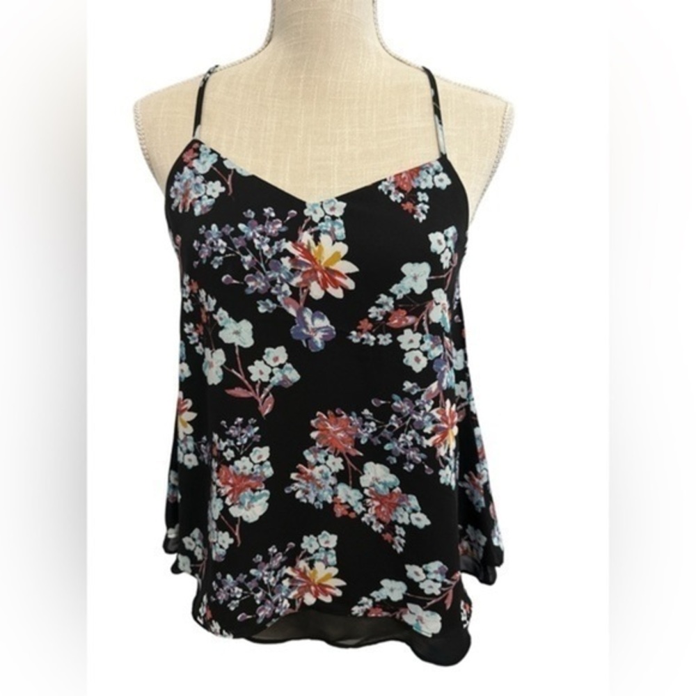 Pink Rose Size‎ M Spaghetti Strap Top Floral Pattern​